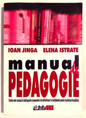 Manual de pedagogie, Ioan Jinga, Elena Istrate, Invatatori foto