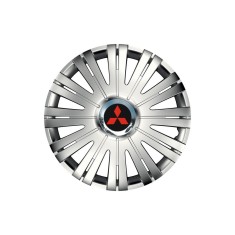 Set 4 capace roti Cu Inel Cromat Active R16 pentru gama auto Mitsubisi foto