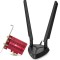 ADAPTOR RETEA TP-LINK AXE5400, extern wireless 2.4 GHz | 5 GHz | 6GHz, PCI-E port, 5400 Mbps, WI-FI 6E si Bluetooth 5.3, antena externa x 2, &quot;Archer T