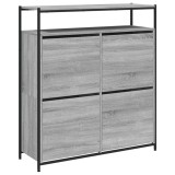 Cumpara ieftin Pantofar cu 4 sertare rabatabile, gri sonoma, 100x34x112 cm