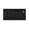 Ghirlanda Luminoasa Craciun Erste, 400 LED Alb Rece, 10x0.6m, Exterior/Interior, IP44, Perdea, 20W