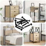 vidaXL Șurub Cap Socket 5143 pcs Negru Fier 864543