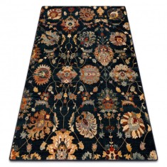 Covor de l&acirc;nă Superior LATICA albastru inchis, 100x250 cm