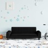 VidaXL Canapea pentru copii, negru, 90x53x30 cm, material textil