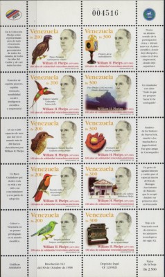 VENEZUELA 1998, Fauna, serie neuzată, MNH foto