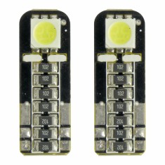 Bec Led - 1SMD 12V pozitie T10 W21x95d Canbus 2buc Carpoint - Alb dispersat Garage AutoRide foto