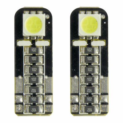 Bec Led - 1SMD 12V pozitie T10 W21x95d Canbus 2buc Carpoint - Alb dispersat Garage AutoRide foto