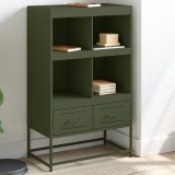 VidaXL Dulap &icirc;nalt, verde măsliniu, 68x39x111,5 cm, oțel