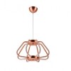 Pendul cu Led, Electra Red Copper, putere 38 W, Aluminiu, 1200 x 400 mm, 4000 k, 2548 lm