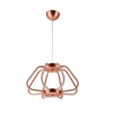 Pendul cu Led, Electra Red Copper, putere 38 W, Aluminiu, 1200 x 400 mm, 4000 k, 2548 lm
