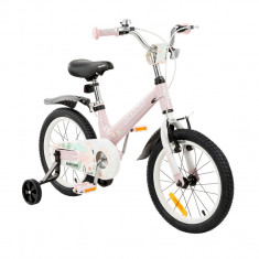 Bicicleta 16 inch Makani cu roti ajutatoare si cadru din magneziu Ostria Pink