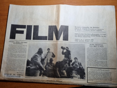 ziarul FILM ianuarie 1990 - anul 1,nr.1 - prima aparitie, revolutia romana foto
