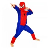 Cumpara ieftin Costum Spiderman Copii KidMania&reg; 3-5 Ani (100-110cm) cu Muschi, Masca - Carnaval, Petreceri, Aniversare