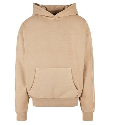 Hanorac cu buzunar Urban Classics TB4955, cu gluga, bej, L - OUTLET foto