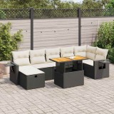 vidaXL Set mobilier de grădină cu perne, 5 piese,poliratan/lemn acacia 3328036