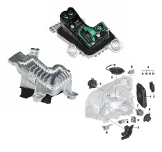 Modul LED BMW 3/3 GT (F30/31/34/35), 2015-12.2019, partea stanga, semnalizare in far; LED,