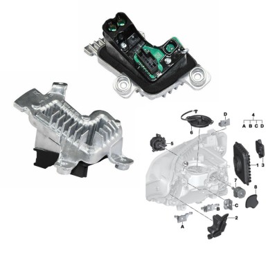 Modul LED BMW 3/3 GT (F30/31/34/35), 2015-12.2019, partea stanga, semnalizare in far; LED, foto