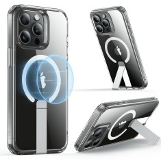 Husa pentru iphone 15 pro max, esr boost flickstand halolock, clear foto