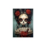 Creepy Girls Halloween Coloring Book for Adults: Halloween Grayscale Coloring Book Gothic Horror Coloring Book for Adults Sugar Skulls Catrinas, Scare