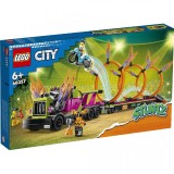 LEGO City Camion De Cascadorie Si Provocarea Cercurilor De Foc 60357