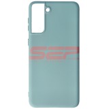 Husa Silicon Glacier Blue Samsung Galaxy S21 Plus, High Copy, Protectie Camera