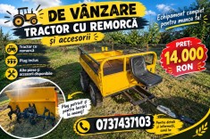 DE V&Acirc;NZARE: TRACTOR CU TOT CU REMORCĂ ȘI ALTE PIESE