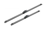 Stergator parbriz Bosch Aerotwin Retrofit, Cauciuc+Grafit, Carlig/Universal, Plat, Lungime 500-600mm, Negru