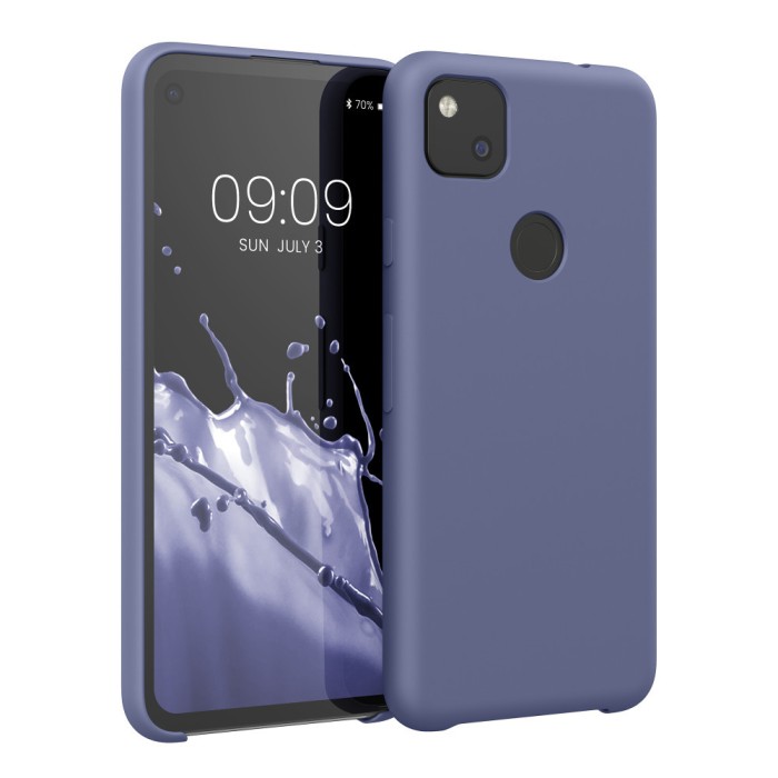 Husa pentru Google Pixel 4a, Silicon, Albastru, 52549.168
