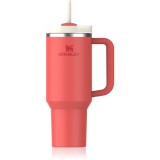 Stanley Quencher H2.O FlowState&trade; Tumbler pahar din oțel inoxidabil cu pai mare Hot Coral 1180 ml