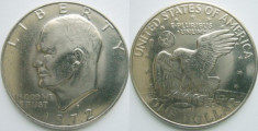 SUA 1972D - Eisenhower Dollar, circulata foto