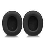 Set 2 bureti pentru casti SteelSeries Arctis Pro, Pro+, Prime, 9, 9X, 7, 7+, 7P, 7P+, 7X, 7X+, 5, 3, 1 - Negru - Spuma cu memorie - Piele ecologica