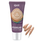 Fond de ten spuma Matte-Match Mousse Beige, Quiz Cosmetics nr 02, cu adaptare la nuanta tenului, 30ml