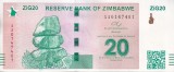 Bancnota Zimbabwe 20 ZiG 2024 - PNew UNC ( Zimbabwe Gold - vezi descriere )