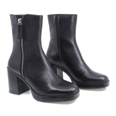 Ghete Dama, Caspian, Cas-808-2870, Casual, Piele Naturala, Negru foto