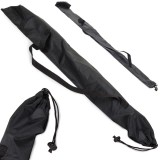 Husa pentru bete de trekking, inchidere cu snur, nylon, 70 x 12 cm, negru, Dactylion