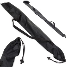 Husa pentru bete de trekking, inchidere cu snur, nylon, 70 x 12 cm, negru
