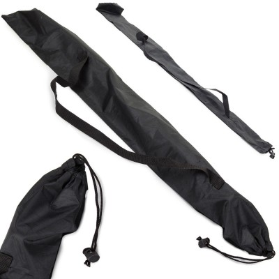 Husa pentru bete de trekking, inchidere cu snur, nylon, 70 x 12 cm, negru foto