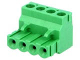 Regletă de Conexiuni Deconectabilă 4 Piste 5,08mm, TE Connectivity