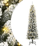 Cumpara ieftin Brad de Craciun artificial cu 300 LED-uri/zapada pufoasa 210 cm