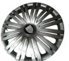 Capace roti Dacia R15, Gri/Negru, Set 4 buc, ABS, Cod 339 - Compatibil Jante 15/16 inch