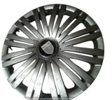 Capace roti Dacia R15, Gri/Negru, Set 4 buc, ABS, Cod 339 - Compatibil Jante 15/16 inch
