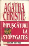 Impuscaturi la Stonygates Agatha Christie editia 1995, stare buna, coperta cartonata, carte literatura straina, colectie clasica
