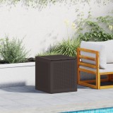 vidaXL Cutie de depozitare pentru grădină Marron 55x53x57 cm PP