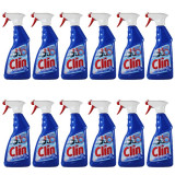 12 x Clin 2in1 Multi-Shine, Solutie pentru geamuri cu pulverizator, 12 x 500ml