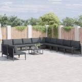 Cumpara ieftin Set de canapele pentru grădină 11 pcs Antracit Oțel