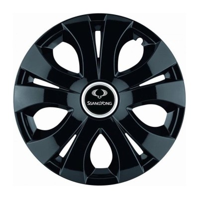 Set 4 Capace Roti Top Negru R16, Compatibil Cu SsangYoung foto