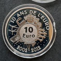 10 Euro "10 Ans de l'Euro" 2012, Franta - Proof - A 3908