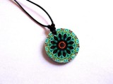 colier lemn mandala 39362