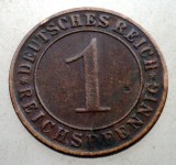 B.221 GERMANIA WEIMAR 1 REICHSPFENNIG 1934 D