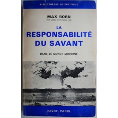 La responsabilite du savant dans le monde moderne &ndash; Max Born